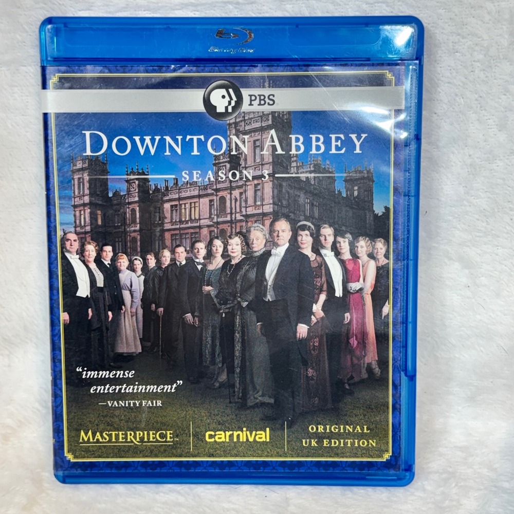 PBS Downton Abbey Season‎ 3 Blu-ray 3-Disc Set Masterpiece